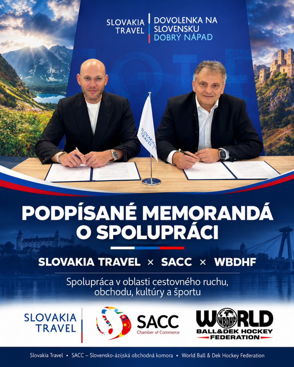 SLOVAKIA TRAVEL, SACC & WBDHF: A New Partnership for Tourism, Business, Culture and Sport